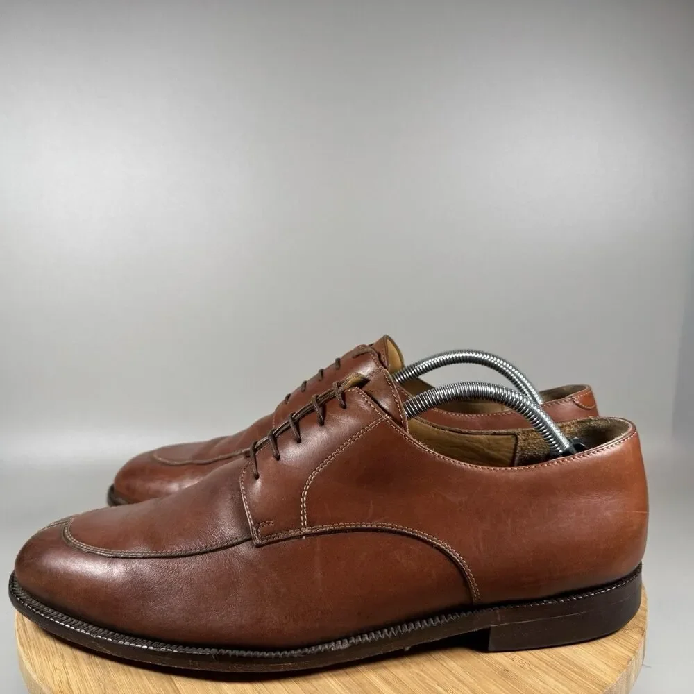 Mens‎ Cole Haan City Split Toe Oxford Brown Leather Lace Up 06026 Size 11.5 D